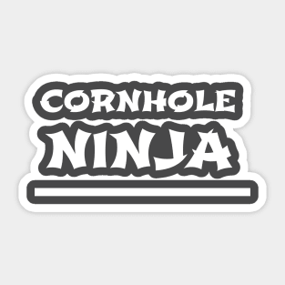 Cornhole Ninja Beanbag Toss Design Sticker